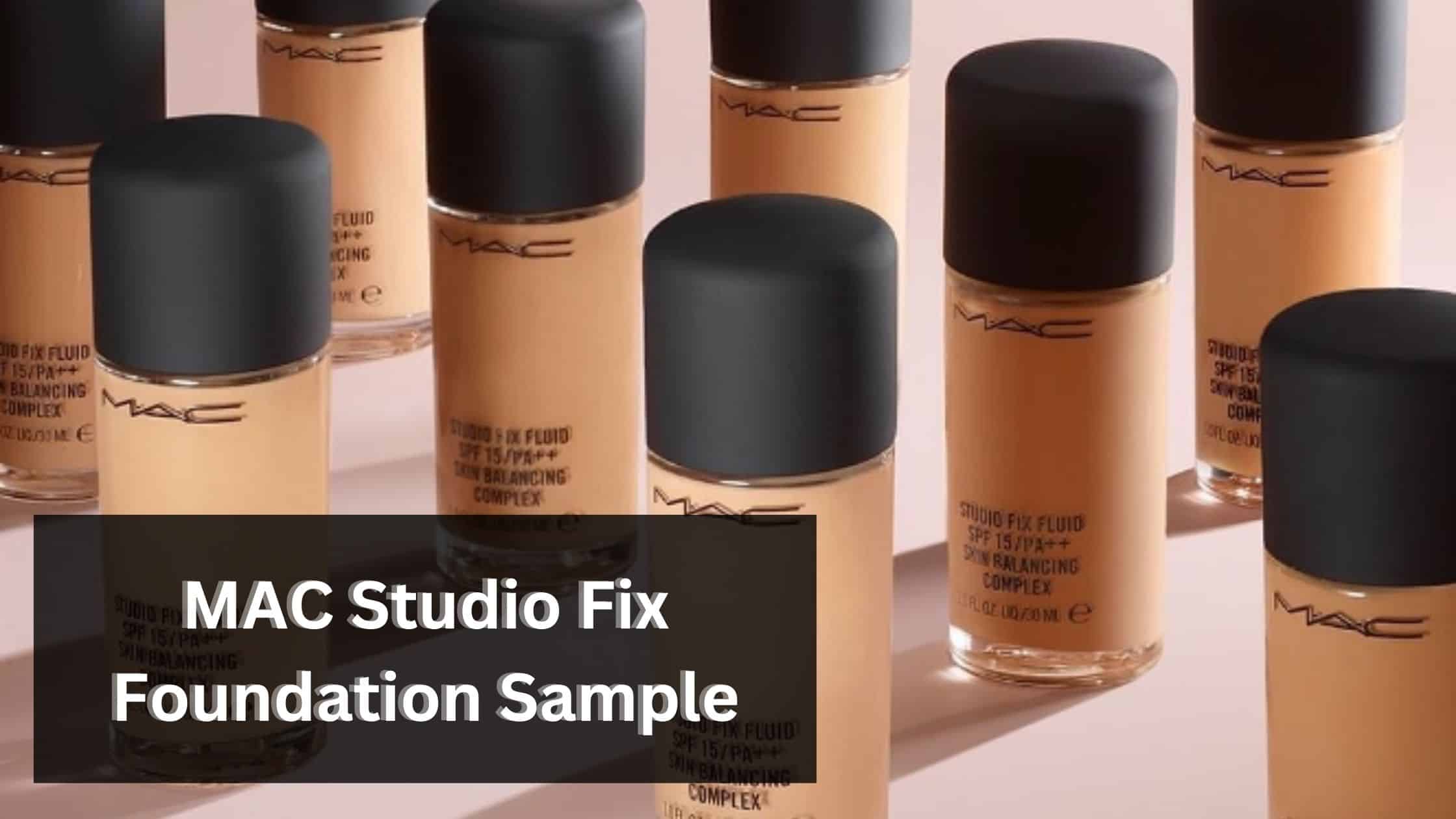 MAC Studio Fix Foundation Sample